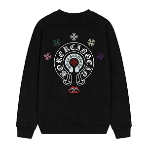Chrome Hearts Multi Color Horseshoe Long Sleeve Black