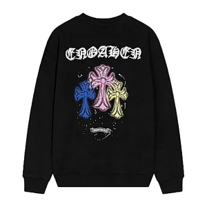 Chrome Hearts Neon Trinity Cross Long Sleeve Tee
