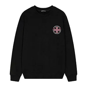 Chrome Hearts Pink Cross Circle Sweatshirt – Black