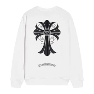 Chrome Hearts Shadow Saint Cross Long Sleeve White