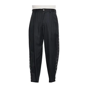 Chrome Hearts X Comme Des Garçons Pleated Fleur De Lis Trousers