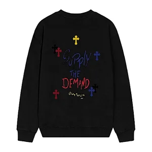 Supply The Demand Cross Graphic Sweatshirt – Black